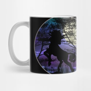 Night unicorn Mug